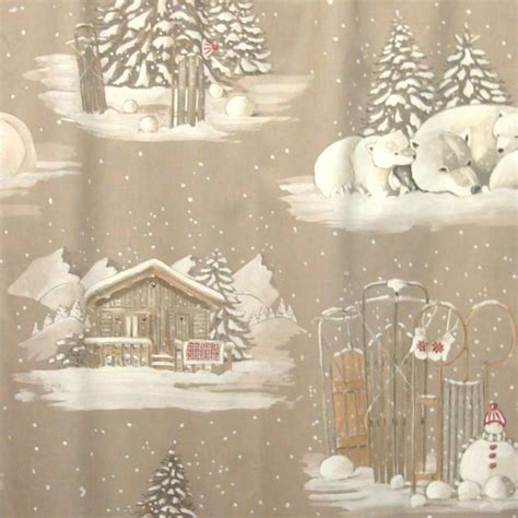 Blanc Comme Neige Tissu Montagne Coton Thevenon Ebay