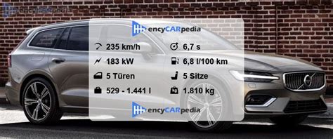 Volvo V60 T5 Technische Daten 2018 2024 Leistung Karosserie Fakten Und Mehr Encycarpedia