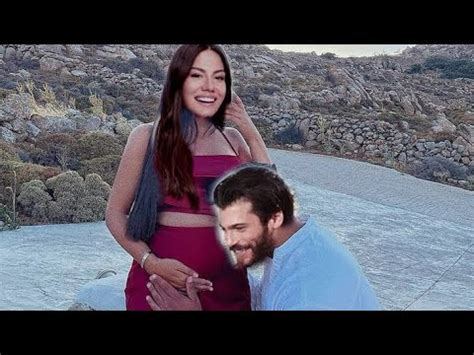 Pregnant pose from Demet Özdemir canyaman YouTube