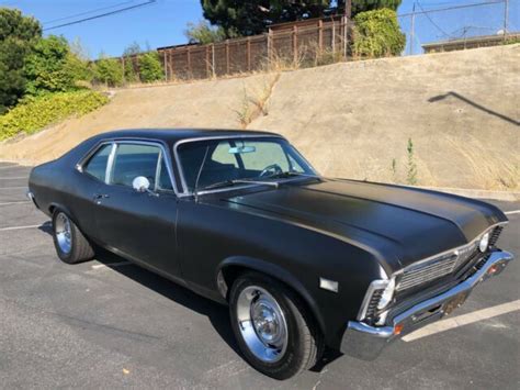 1968 Chevrolet Ii Nova Rebuilt 350 Matte Black For Sale Photos