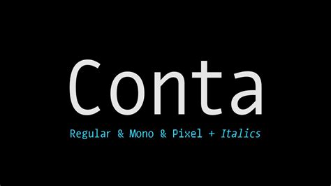 conta font family fontesk