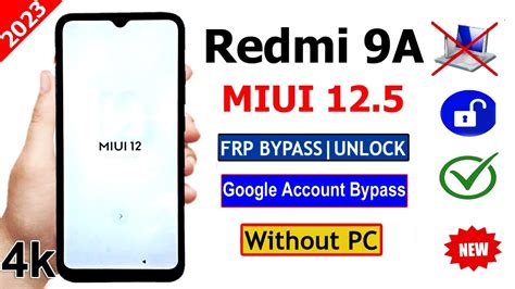 Redmi A Miui Frp Bypass New Update Xiaomi A M C Lg