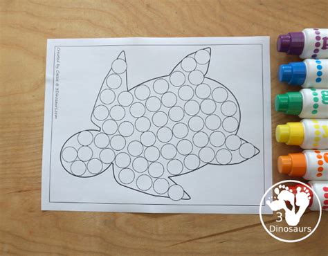 Free Sea Turtle Fine Motor Mats Dinosaurs