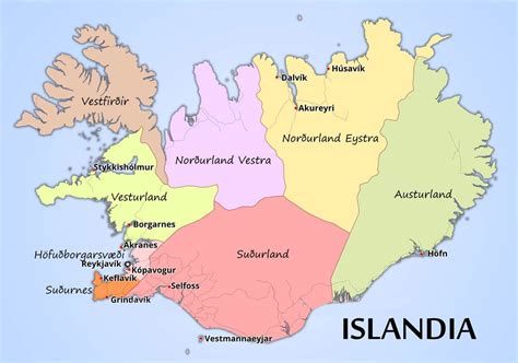 Mapa De Islandia Una Cartograf A Amplia Por Descubrir