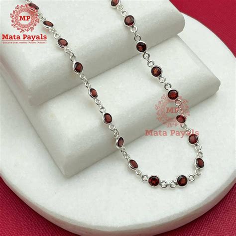 Splendid Silver Neck Chain Mata Payals Exclusive Silver Jewellery