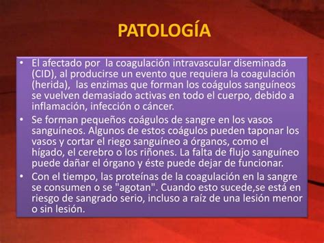 Coagulaci N Intramuscular Diseminada Ppt Descarga Gratuita