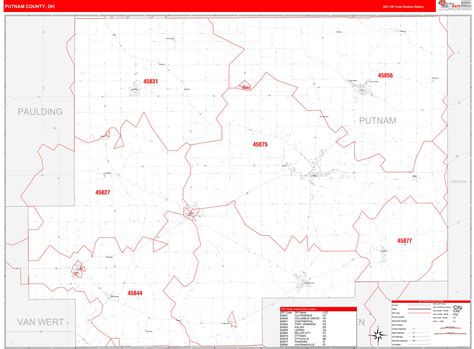 Discover Putnam County, Ohio Map In 2023 - World Map Colored Continents