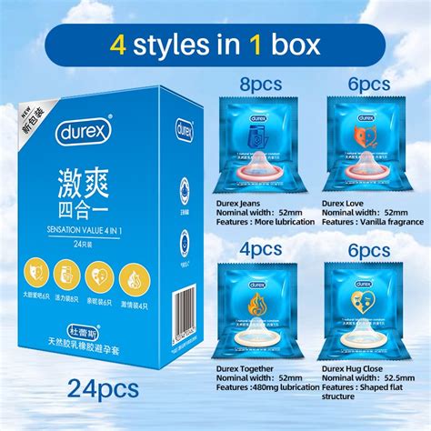 New Durex Condoms Sex Toys For Adults 18 Natural Rubber Latex Penis Sleeve Sex For Men