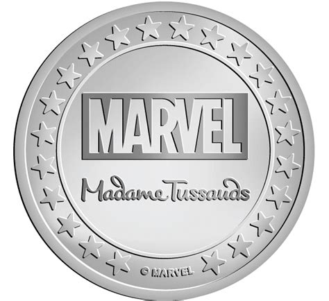 MT016144-Madame Tussauds-Marvel 2021_zilver - National Tokens