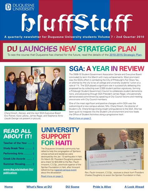 Du Launches New Strategic Plan To See The Course That Duquesne Has