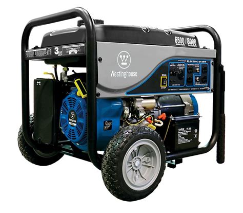 Westinghouse 6 500 Watt Gasoline Powered Electric Start Portable