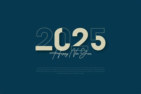 Happy new year 2025 design template. 2025 new year celebration concept ...