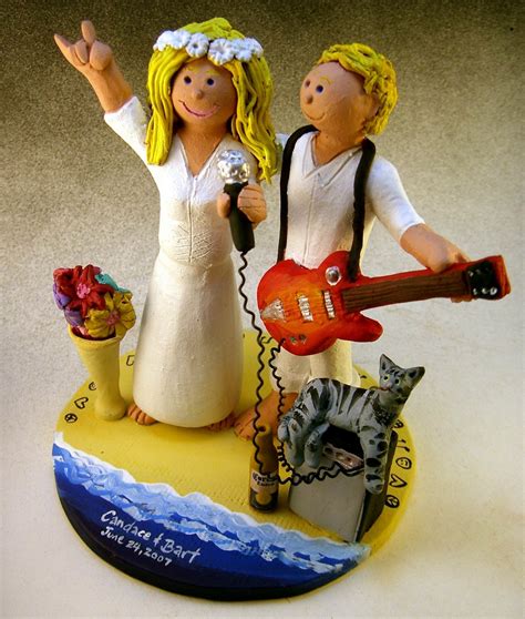 Custom Wedding Cake Toppers Rock And Roll Wedding Cake Topper