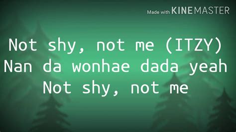 Itzy Not Shy Lyrics Youtube