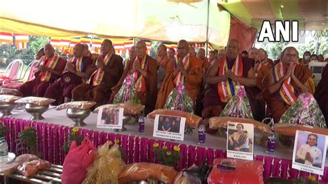 Bihar Special Prayers Organised By Buddhist Monks In Bodh Gaya For World Peace During The Robe