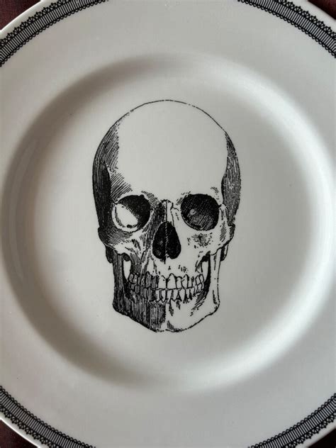 Skull Dinner Plate Royal Stafford Limited Edition Spookyville