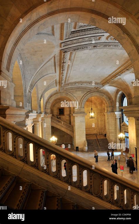 The interior design of New York City Public Library Stock Photo - Alamy