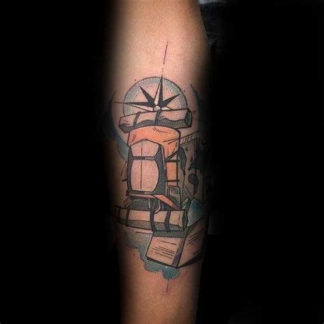 Hiking Tattoos For Men Outdoor Trek Design Ideas Hiking Tattoo