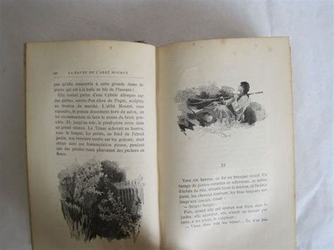 Antique French Book Emile Zola La Faute De L Abbe Mouret Etsy