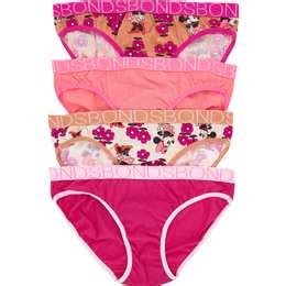 Bonds Disney Girls Bikini Minnie Mouse Briefs Size Pack Woolworths