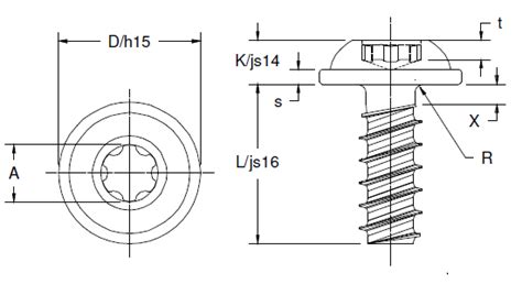 Wn Torx Torx Plus Lobe Drive Round Washer Head Apex Fasteners