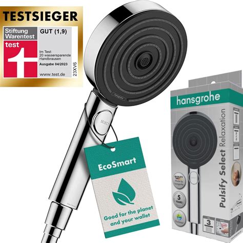 Hansgrohe Croma 100 Duschkopf Handbrause Mit 4 Strahlarten Runde