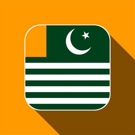 Azad Kashmir flag, official colors. Vector illustration. 11223379 ...