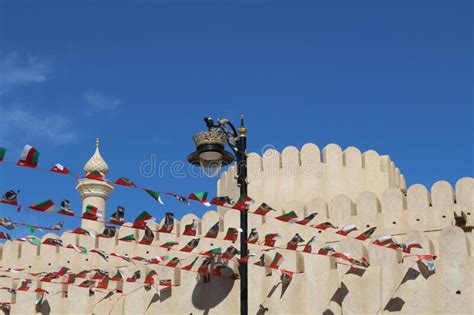 Old Castle Fort In Nizwa City Oman Stock Photo Image Of Plaza Stone