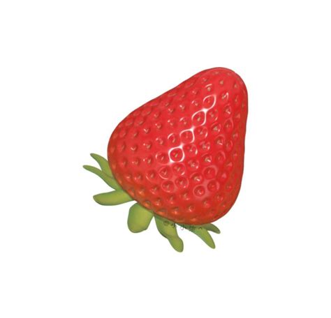 3D Strawberry Icon