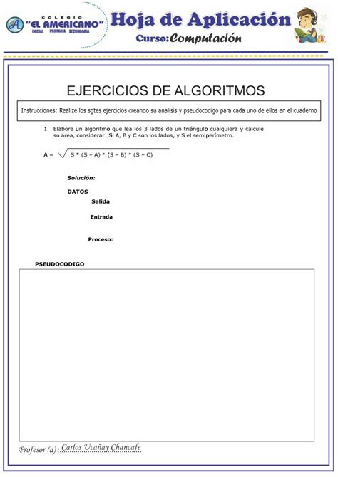 Pdf Ejercicios De Algoritmos Ejercicios De Algoritmos