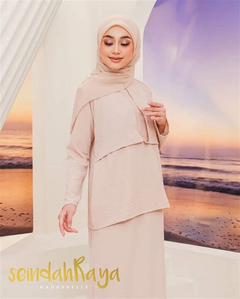 Haurabelle Tasneem Kurung Nude S New Women S Fashion Muslimah