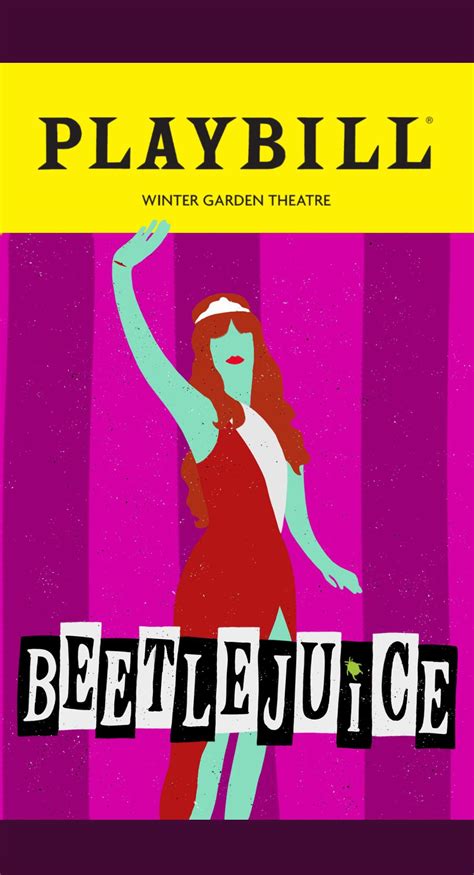 My Beetlejuice Playbill Contest Entry Rbroadway