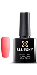 BlueSky Flacon Vernis à Ongles Gel Semi Permanent UV LED Kit Top And