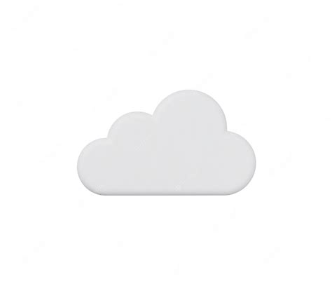 Premium Vector 3d Realistic Cloud Icon Vector Illustration