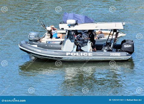 Australian Police Patrol Boat in Gold Coast Queensland Australia ...