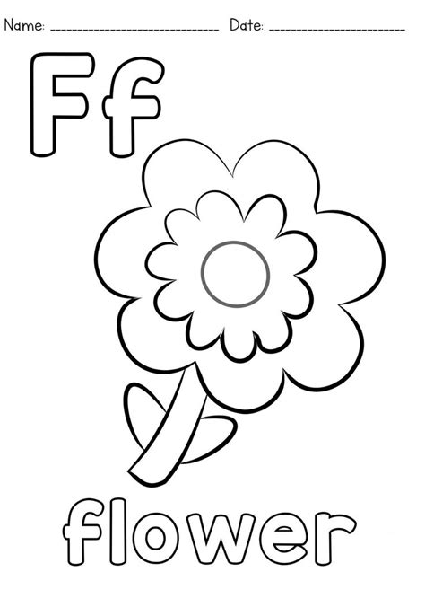 Pin By Catherine Gordy On Alphabet In 2024 Letter F Abc Coloring