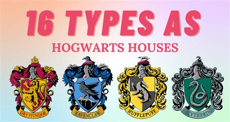 16 Personality Types as Hogwarts Houses | So Syncd - Personality Dating