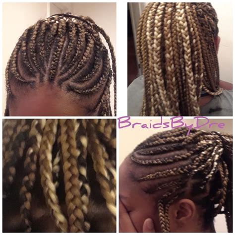 Cornrows + Box Braids | Cornrows with box braids, Hair wrap, Box braids