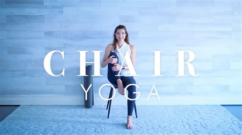 Senior And Beginner Workout 15 Minute Gentle Chair Yoga Youtube