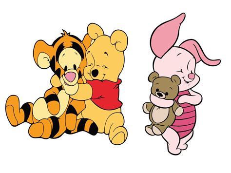 Baby Winnie The Pooh Characters SVG