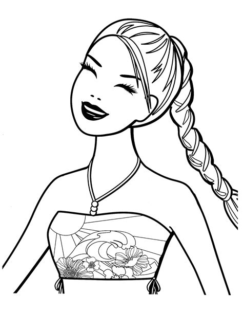 Coloring Pages Printable Barbie