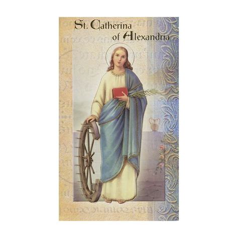 St Catherine Of Alexandria Mini Lives Of The Saint Holy Card Leaflet