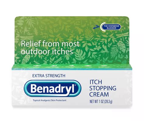 Benadryl Benadryl Extra Strength Anti Itch Topical Cream With 2 Diphenhydramine Hci For Itch