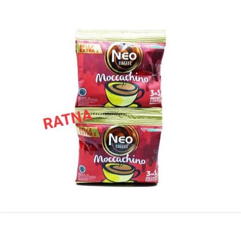 Jual Kopi NEO MOCCACHINO COFFEE 20gr 3in1 1 Renteng Isi 15 Sachet