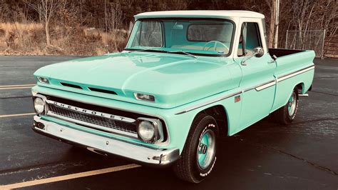 1966 Chevrolet C10 Pickup Presented As Lot W74 At Indianapolis In