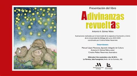 Adivinanzas revueltas invitación Blog de la Facultad de Bellas Artes