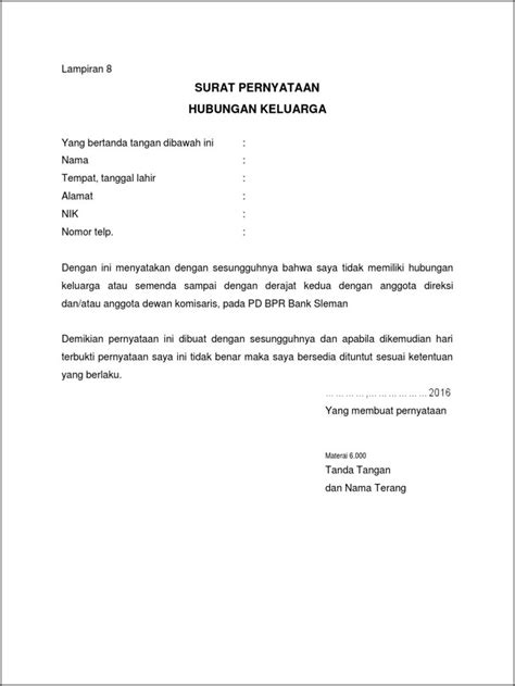 Contoh Surat Silsilah Keluarga Homecare