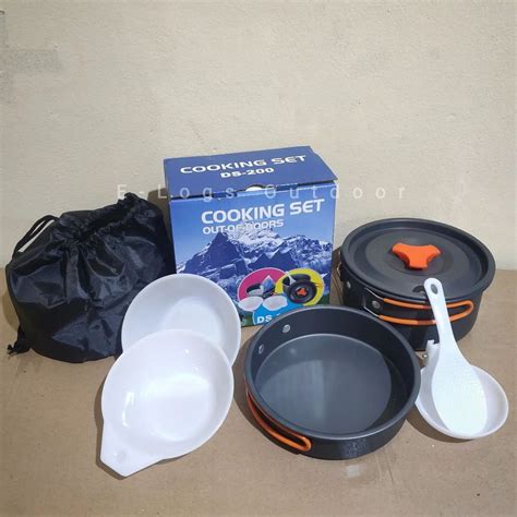 Jual Cooking Set DS 200 Alat Masak Gunung Nesting Outdoor Camping