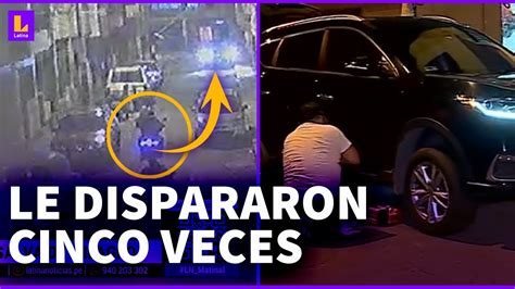 Balean su auto y se salva de milagro No se percató que los disparos