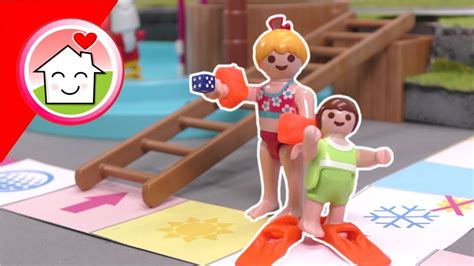 Playmobil Familie Hauser Das Aquapark Riesen Brettspiel Mit Anna Und